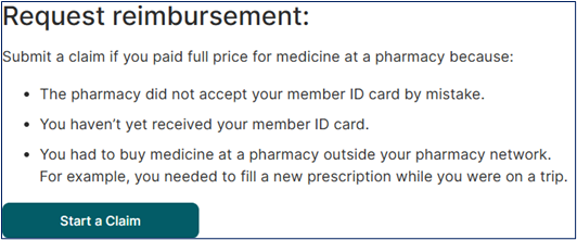 Request Reimbursement 
