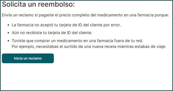 Solicita un reembolso con bordes