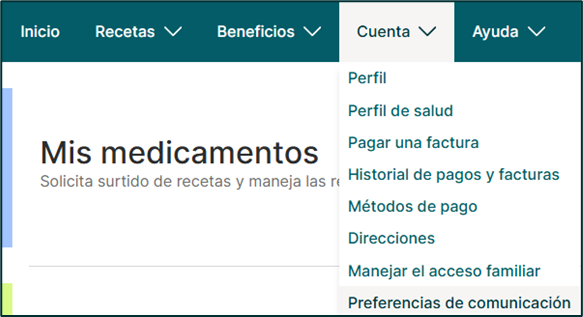 Preferencias de comunicación