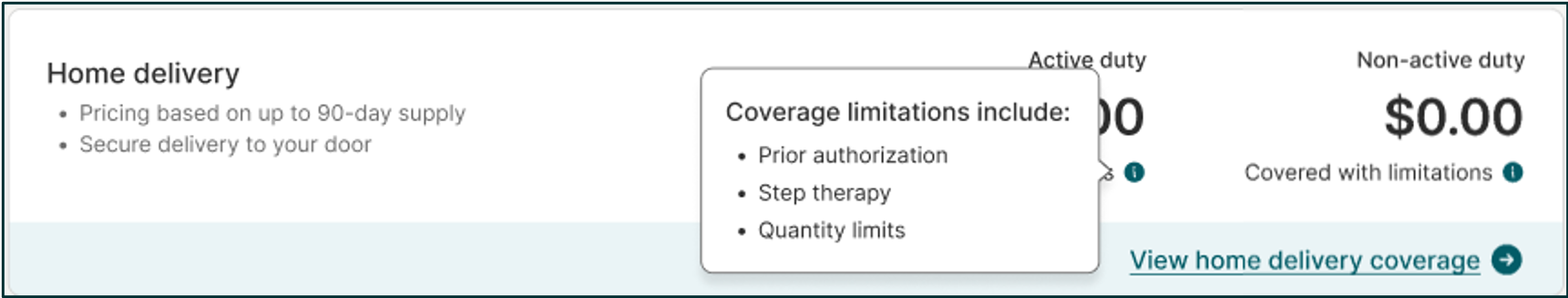 Quick View of Coverage Alerts in the Formulary Search Tool
