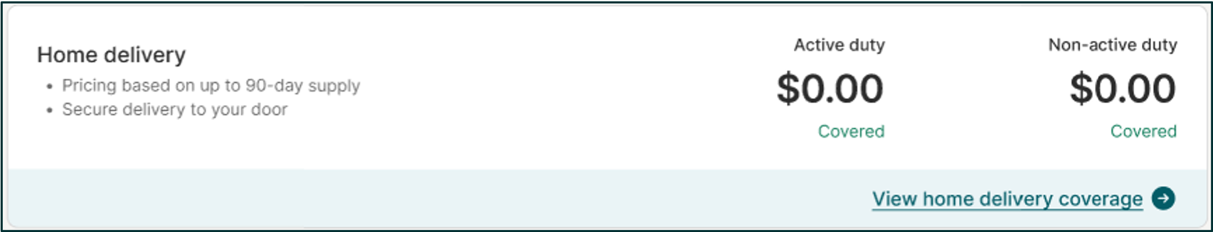 Coverage details in the Formulary Search Tool