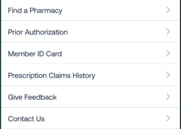 More Menu_Express Scripts Pharmacy Mobile App
